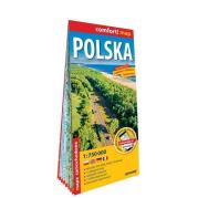 Okładka książki Polska laminowana mapa samochodowa 1:750 000
