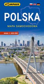 Polska - mapa samochodowa. Autor:   Praca zbiorowa. Dadada.pl Okładka książki Polska - mapa samochodowa