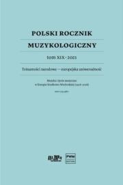 Okładka książki Polski Rocznik Muzykologiczny T.19 2021