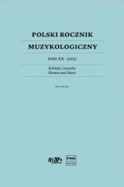Okładka książki Polski Rocznik Muzykologiczny T.20 2022