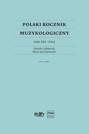 Okładka książki Polski Rocznik Muzykologiczny T.21 2023 Muzyka...