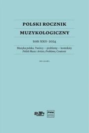 Okładka książki Polski Rocznik Muzykologiczny T.22 2024
