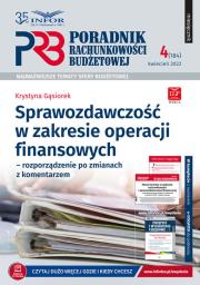 Okładka książki Poradnik Rachunkowości Budżetowej 4/2022