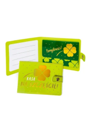 Opakowanie Portfelik Kasa na szczęście koniczyna