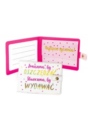 Opakowanie Portfelik Zmuszona, by oszczędzać