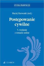 Postępowanie cywilne z testami online. Autor:   Praca zbiorowa. Dadada.pl Okładka książki Postępowanie cywilne z testami online