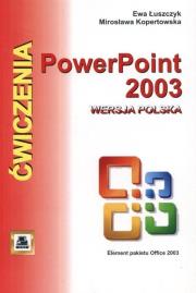 Okładka książki PowerPoint 2003 wersja polska. Ćwiczenia