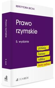 Okładka książki Prawo rzymskie. Pytania. Kazusy. Tablice. Testy online