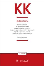 Okładka książki Przedsprzedaż KK. Kodeks karny oraz ustawy towarzyszące wyd. 15