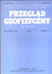 Opakowanie Przegląd Geofizyczny Rocznik LIII 1/2008