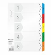 Opakowanie Przekładki kartonowe A4 laminowane 5-numeryczne
