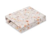 Opakowanie Prześcieradło Drukowane Bawełna Bloom Beige 60x120
