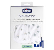 Prześcieradło Next2Me Forever bambus greenery 2szt. Wydawca: Chicco. Dadada.pl Opakowanie Prześcieradło Next2Me Forever bambus greenery 2szt