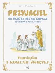 Przyjaciel na dłużej niż na zawsze. Autor: Jan Twardowski, Marcin Strzembosz. Dadada.pl Okładka książki Przyjaciel na dłużej niż na zawsze