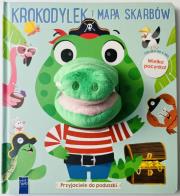 Okładka książki Przyjaciele do poduszki. Krokodylek i mapa skarbów