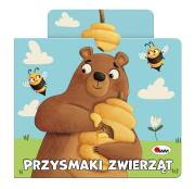 Okładka książki Przysmaki zwierząt. Książeczka z ruchomymi elementami. Wysuwanki