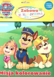 Psi Patrol. Zabawa z kolorami. Autor:   Praca zbiorowa. Dadada.pl Okładka książki Psi Patrol. Zabawa z kolorami