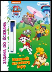 Psi Patrol. Zadania do ścierania. Ratunek na cztery łapy. Autor: null null. Dadada.pl Okładka książki Psi Patrol. Zadania do ścierania. Ratunek na cztery łapy