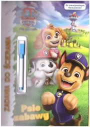 Psi Patrol. Zadania do ścierania. Autor:   Praca zbiorowa. Dadada.pl Okładka książki Psi Patrol. Zadania do ścierania