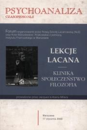 Okładka książki Psychoanaliza wyd. specjalne 2011 Lekcje Lacana