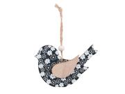 Opakowanie Ptak zawieszka drewniana czarna 17x10cm 2szt.