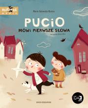 Pucio mówi pierwsze słowa. Autor: Galewska-Kustra Marta. Dadada.pl Okładka książki Pucio mówi pierwsze słowa