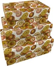 Pudełka ozdobne Pomarańczowe kwiaty 3szt. Wydawca: Skona Ting. Dadada.pl Opakowanie Pudełka ozdobne Pomarańczowe kwiaty 3szt