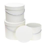 Opakowanie Pudełko Flower Box 3szt biały ROZETTE