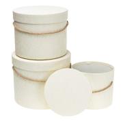 Opakowanie Pudełko Flower Box 3szt biały ROZETTE