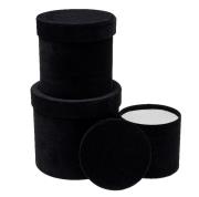 Opakowanie Pudełko Flower Box 3szt czarny ROZETTE