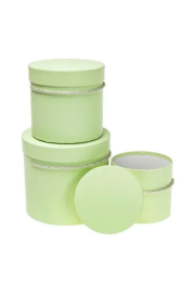 Opakowanie Pudełko Flower Box 3szt jasnozielony ROZETTE