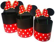 Opakowanie Pudełko Flower Box 3szt okrągłe Micky czerw ROZETT
