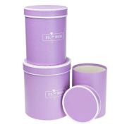 Opakowanie Pudełko Flower Box 3szt purpurowy ROZETTE