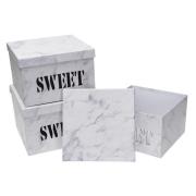 Opakowanie Pudełko Flower Box 3szt Sweet biały ROZETTE