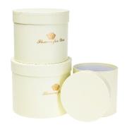 Opakowanie Pudełko Flower Box 3szt żółty ROZETTE