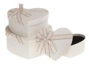 Opakowanie Pudełko ozdobne serce 3szt mix ROZETTE