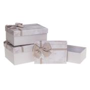 Opakowanie Pudełko prezentowe z kokardą 3szt marmur ROZETTE