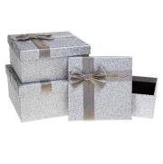 Opakowanie Pudełko prezentowe z kokardą 3szt ROZETTE