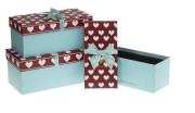 Opakowanie Pudełko prostokątne z kokardą 3szt ROZETTE