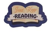 Opakowanie Pulteney Press Naklejka Vinyl Just Keep Reading