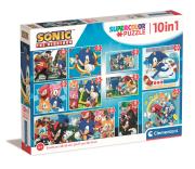 Opakowanie PUZZLE 10 w 1 SUPER KOLOR Sonic