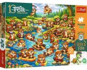 Opakowanie Puzzle 100 Bobry w akcji TREFL