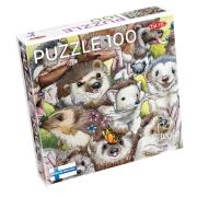 Puzzle 100 el. Jeże. Wydawca: Tactic. Dadada.pl Opakowanie Puzzle 100 el. Jeże