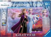 Puzzle 100 Frozen 2 XXL brokatowe. Wydawca: Ravensburger. Dadada.pl Opakowanie Puzzle 100 Frozen 2 XXL brokatowe