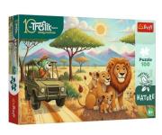 Opakowanie Puzzle 100 Rodzina Treflików - Lwy TREFL