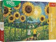 Opakowanie Puzzle 100 Spacer wśród słoneczników