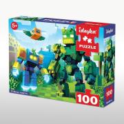 Opakowanie Puzzle 100 Sześcienne roboty Grałamigłówka