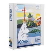 Opakowanie Puzzle 1000 Artystyczne Muminki Na Moście