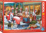 Opakowanie Puzzle 1000 Dogs on Truck by Ali Corti 6000-5993