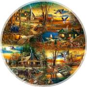 Opakowanie Puzzle 1000 Domki w lesie
